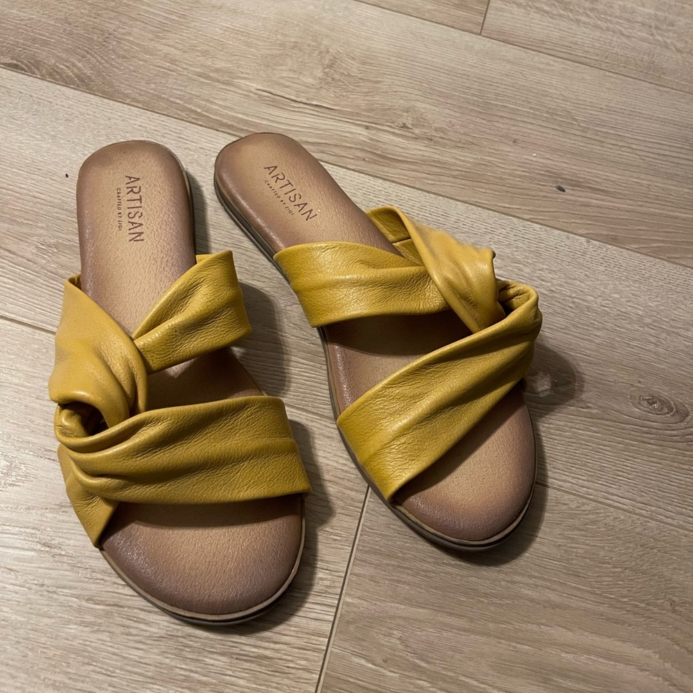 Yellow sandals